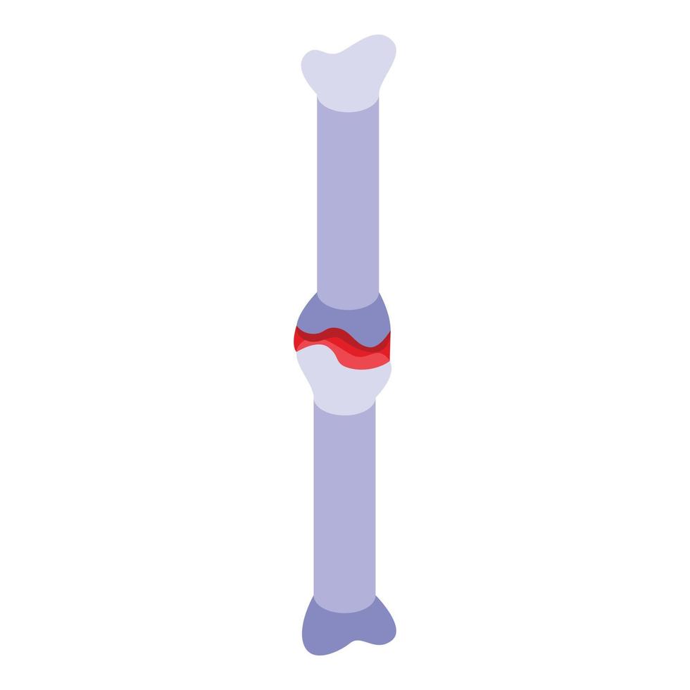 artrite ossatura icona, isometrico stile vettore