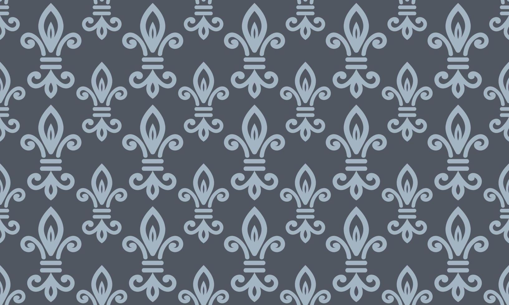 damasco fleur de lis modello sfondo vettore senza soluzione di continuità sfondo fleur de lis modello digitale struttura design per Stampa stampabile tessuto saree confine.