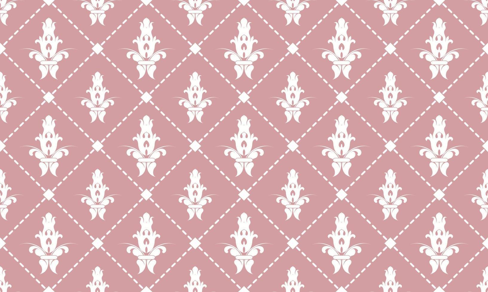 damasco fleur de lis modello lenzuola vettore senza soluzione di continuità sfondo sfondo fleur de lis modello digitale struttura design per Stampa stampabile tessuto saree confine.