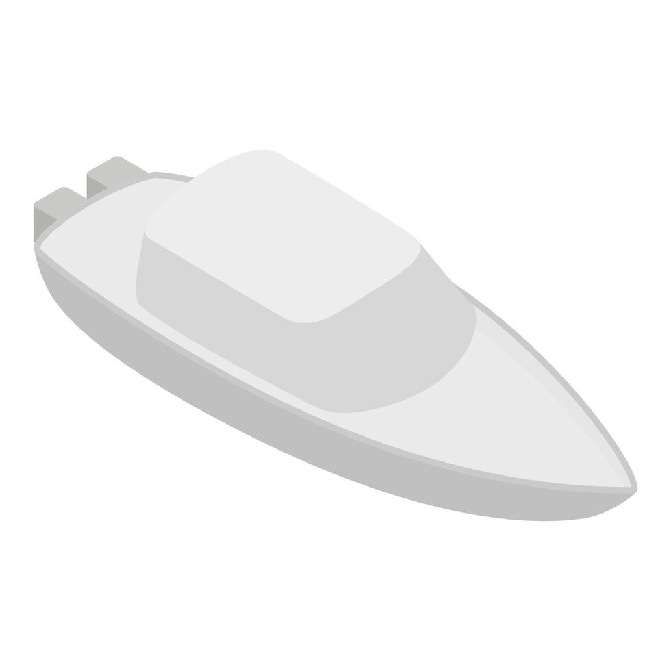 yacht icona isometrico vettore. lusso bianca crociera yacht icona vettore
