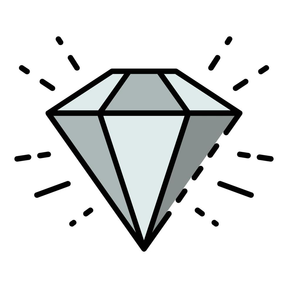diamante icona colore schema vettore