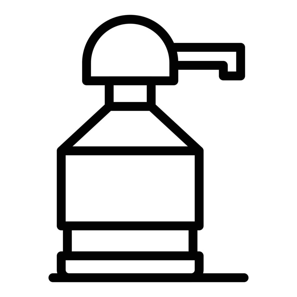 potabile pompa bottiglia icona, schema stile vettore