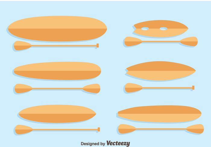 Vettore di raccolta di paddleboard