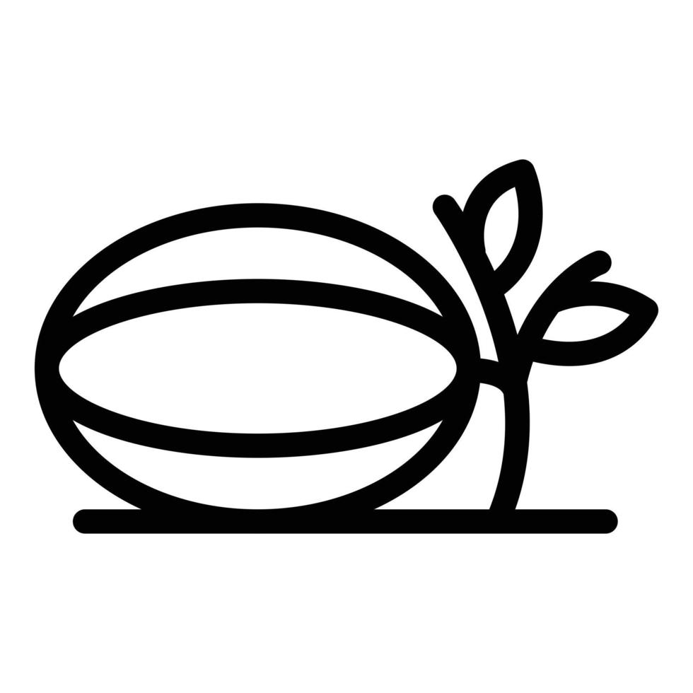 melone pianta icona, schema stile vettore