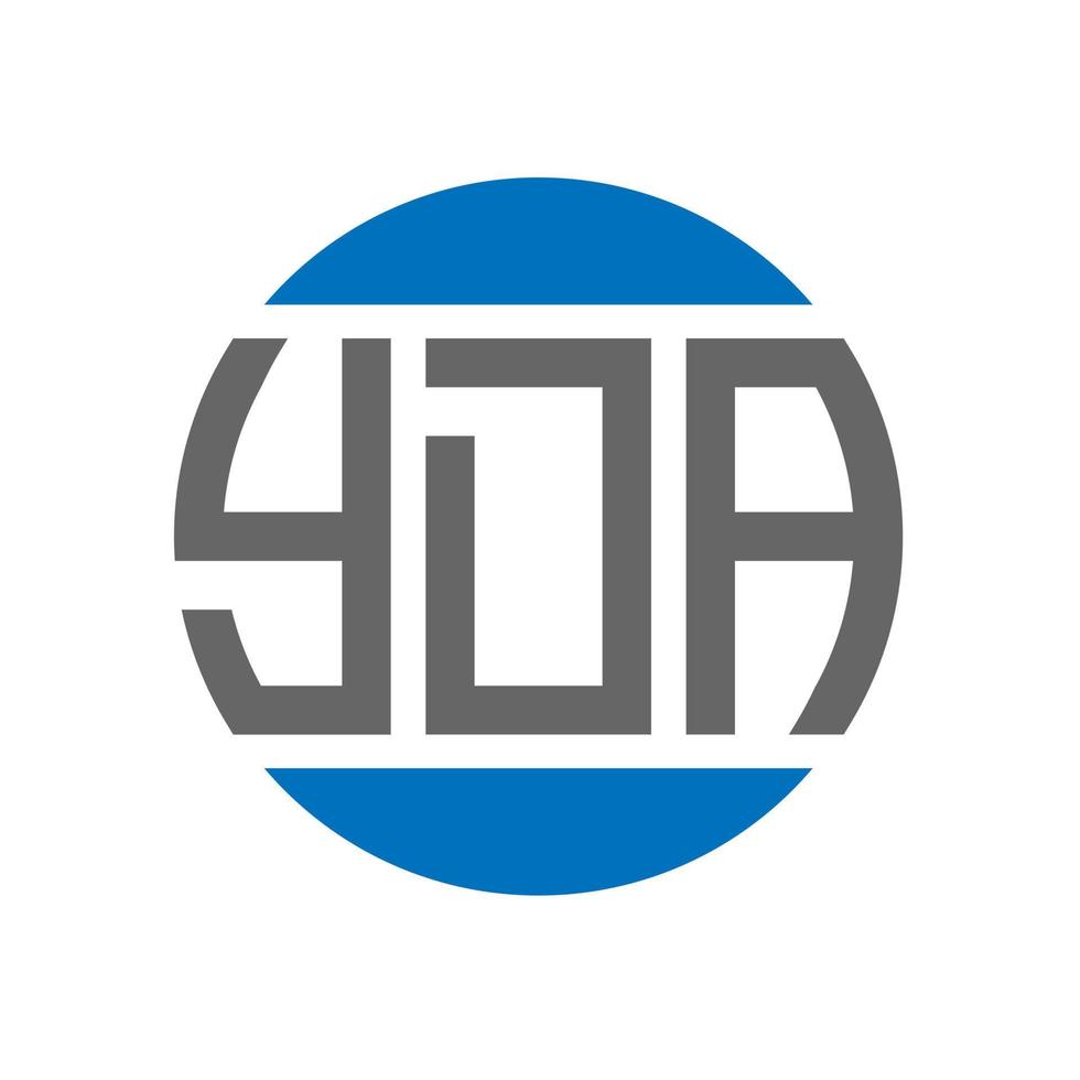 yda lettera logo design su bianca sfondo. yda creativo iniziali cerchio logo concetto. yda lettera design. vettore