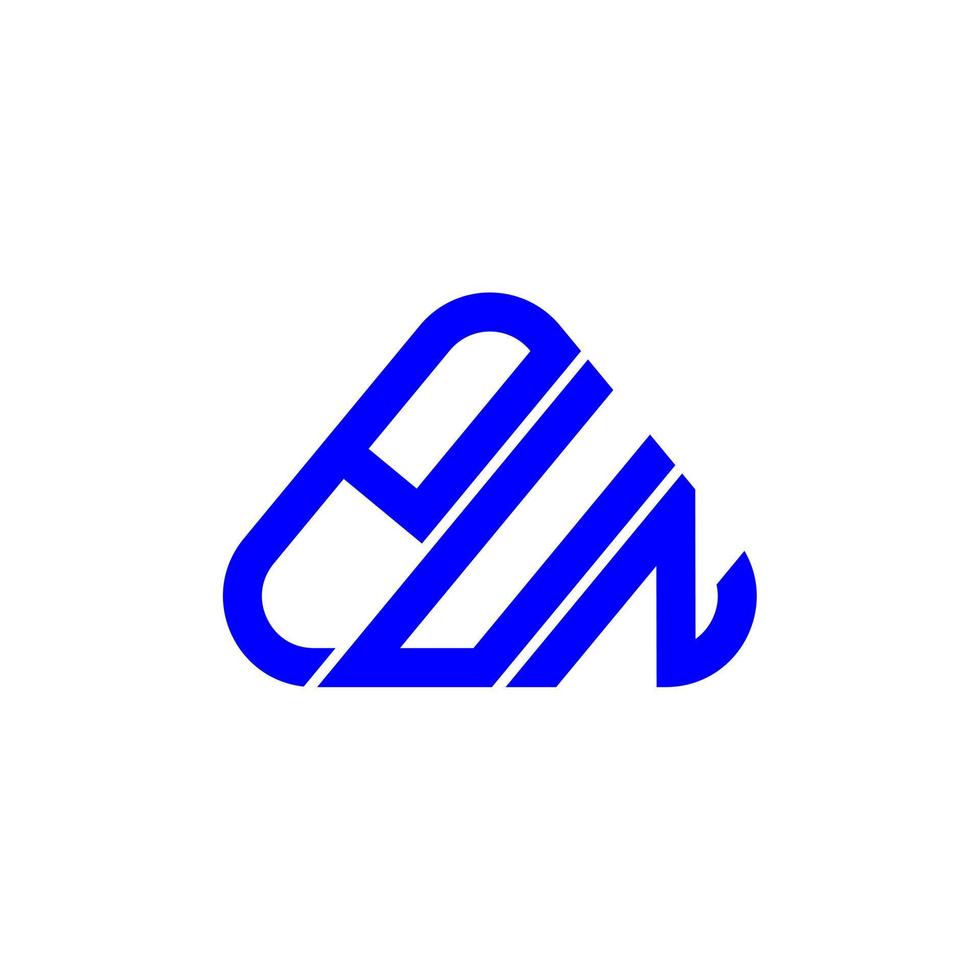 p u n lettera logo creativo design con vettore grafico, p u n semplice e moderno logo.