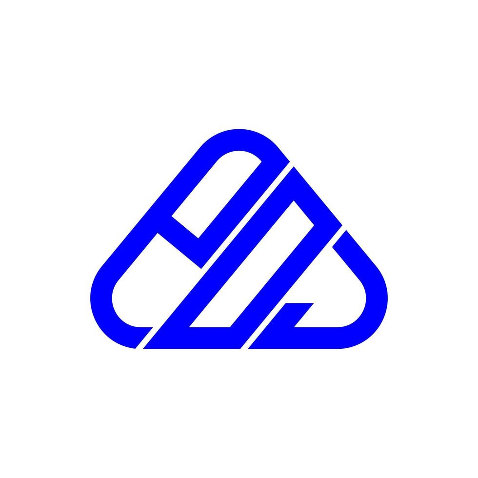 pog lettera logo creativo design con vettore grafico, pog semplice e moderno logo.