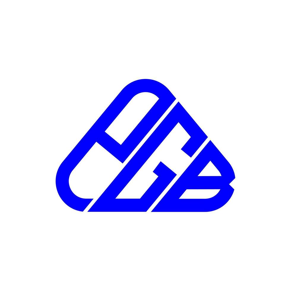 pag lettera logo creativo design con vettore grafico, pag semplice e moderno logo.