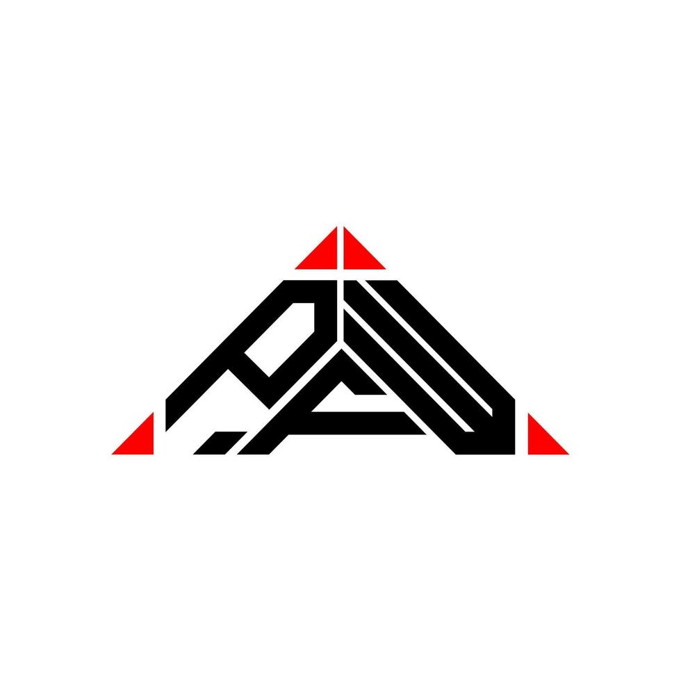 pfw lettera logo creativo design con vettore grafico, pfw semplice e moderno logo.