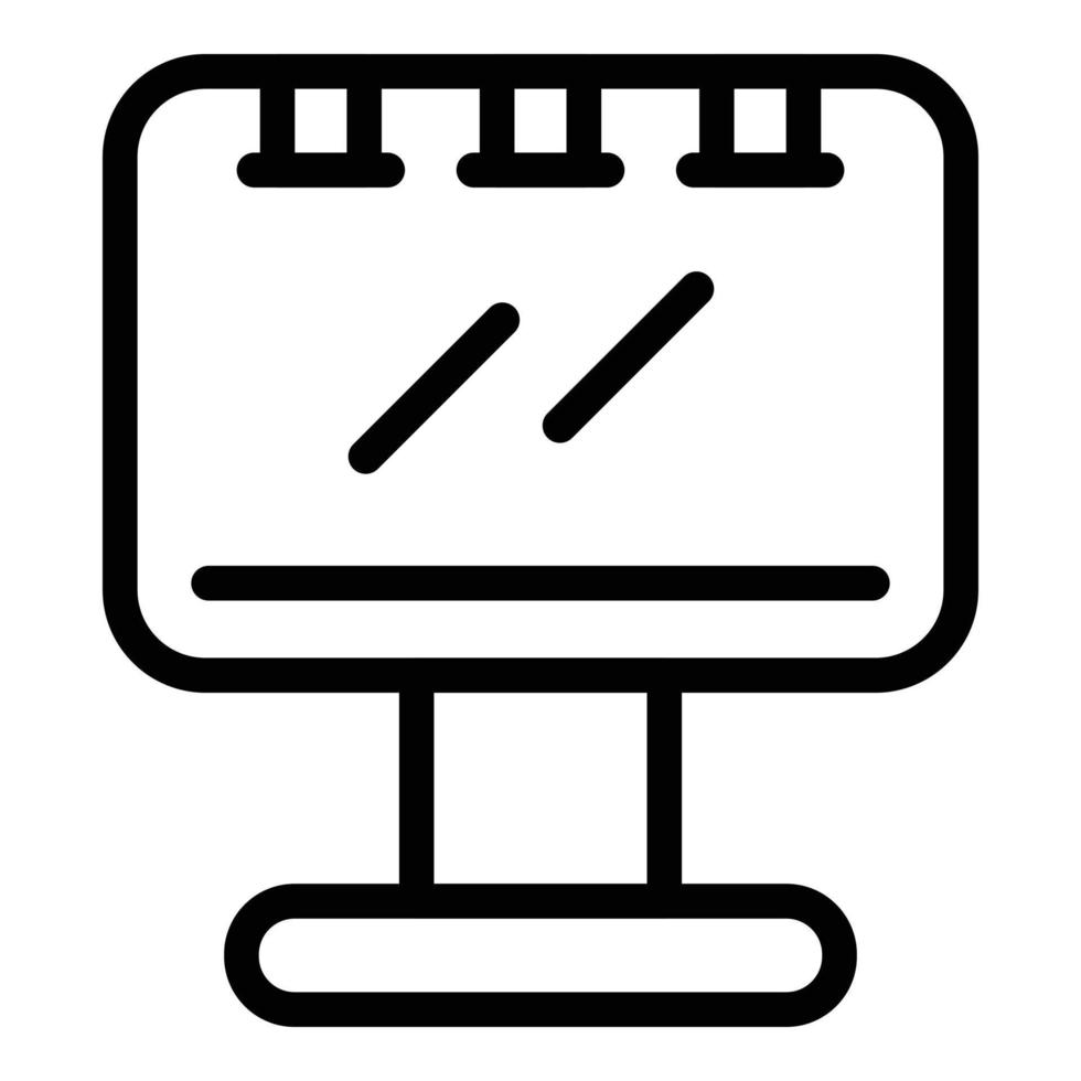 cliente tabellone icona, schema stile vettore