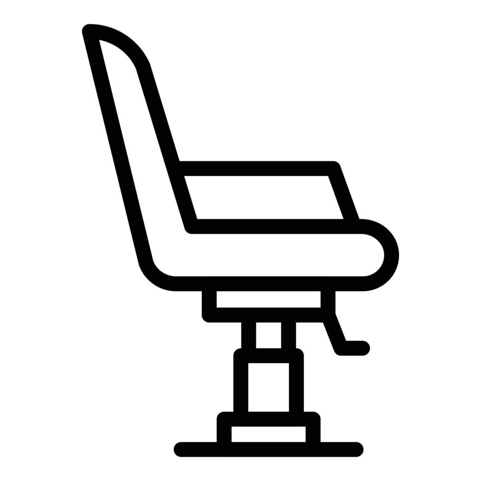 pettinatura sedia icona, schema stile vettore