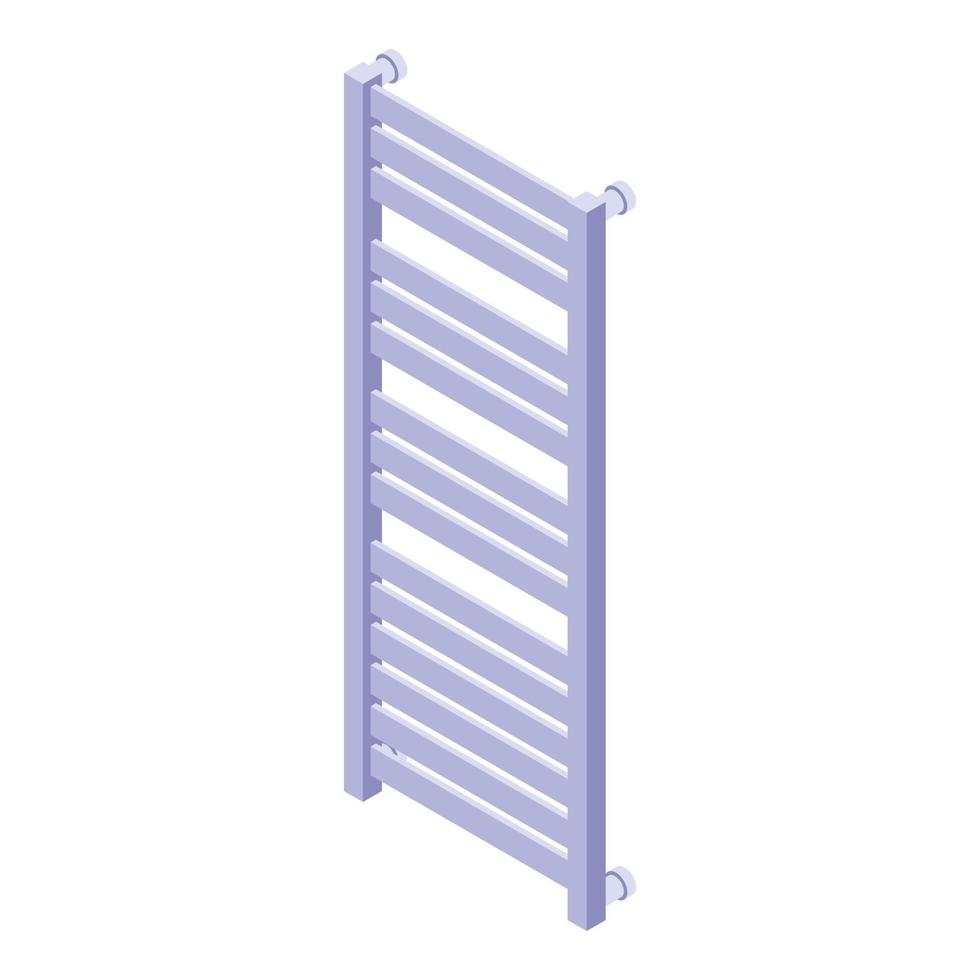 caldo riscaldato asciugamano rotaia icona, isometrico stile vettore