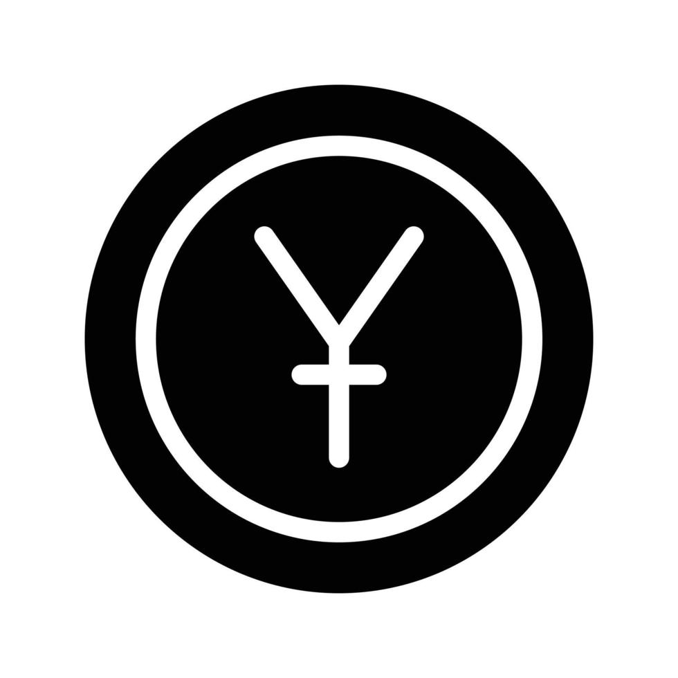 yen illustrazione vettoriale su uno sfondo simboli di qualità premium. icone vettoriali per il concetto e la progettazione grafica.