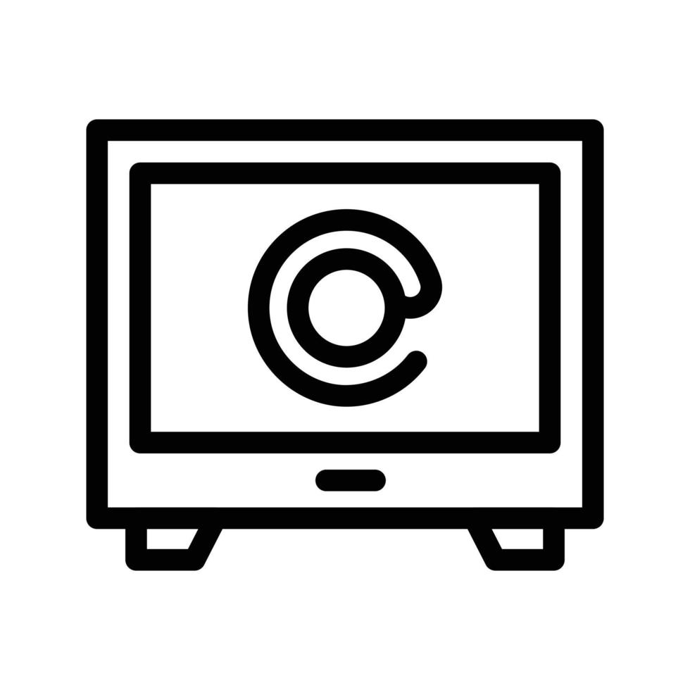 schermo e-mail vettore illustrazione su un' sfondo.premio qualità simboli.vettore icone per concetto e grafico design.