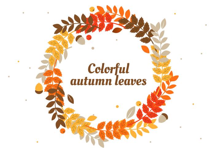 Foglie di autunno gratis Vector Background