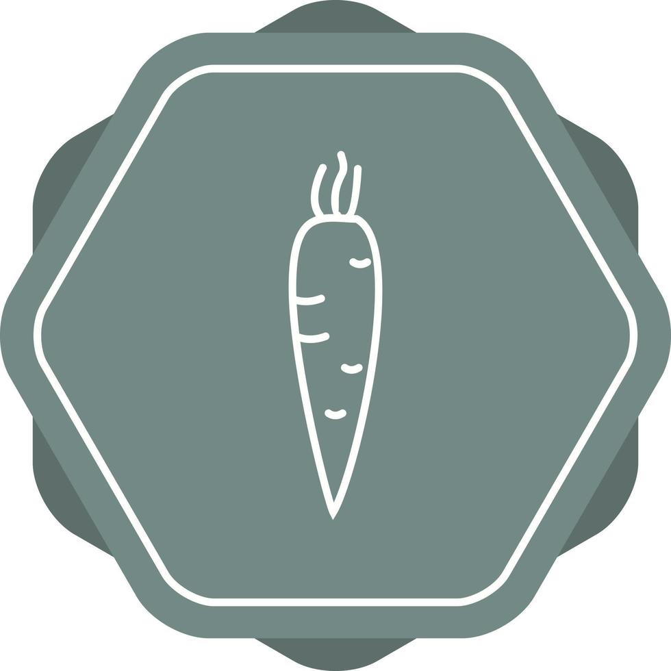 unico carota vettore linea icona