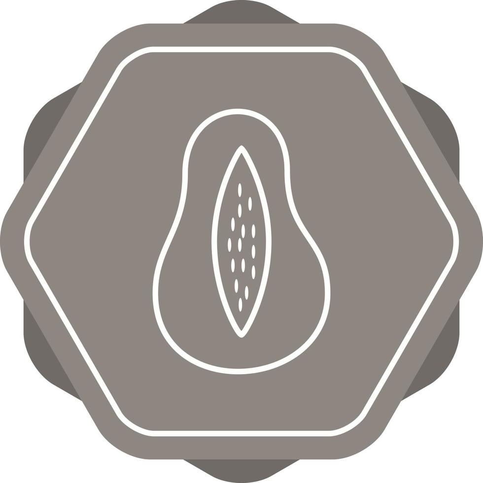 unico papaia vettore linea icona