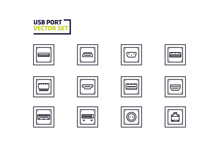 Usb Port Vector gratuito