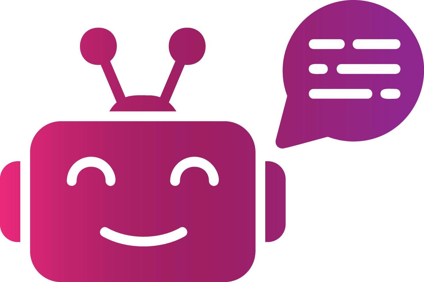 chatbot creativo icona design vettore