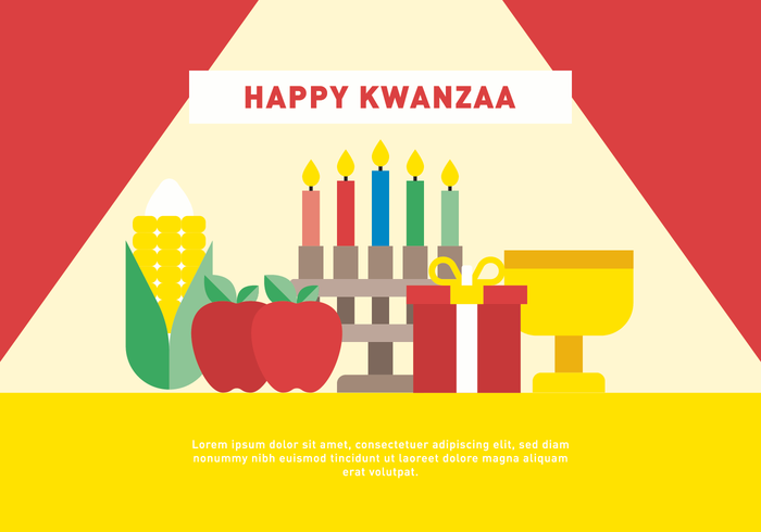 Vettore felice di Kwanzaa