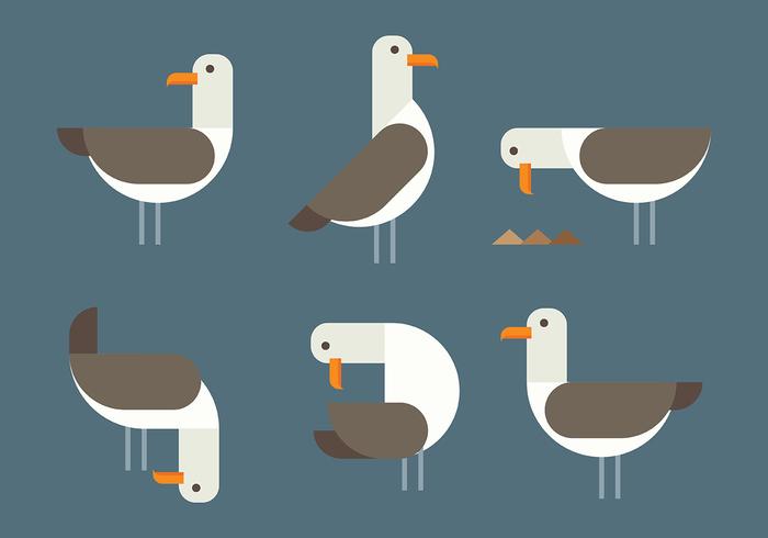 Albatross icone vettoriali