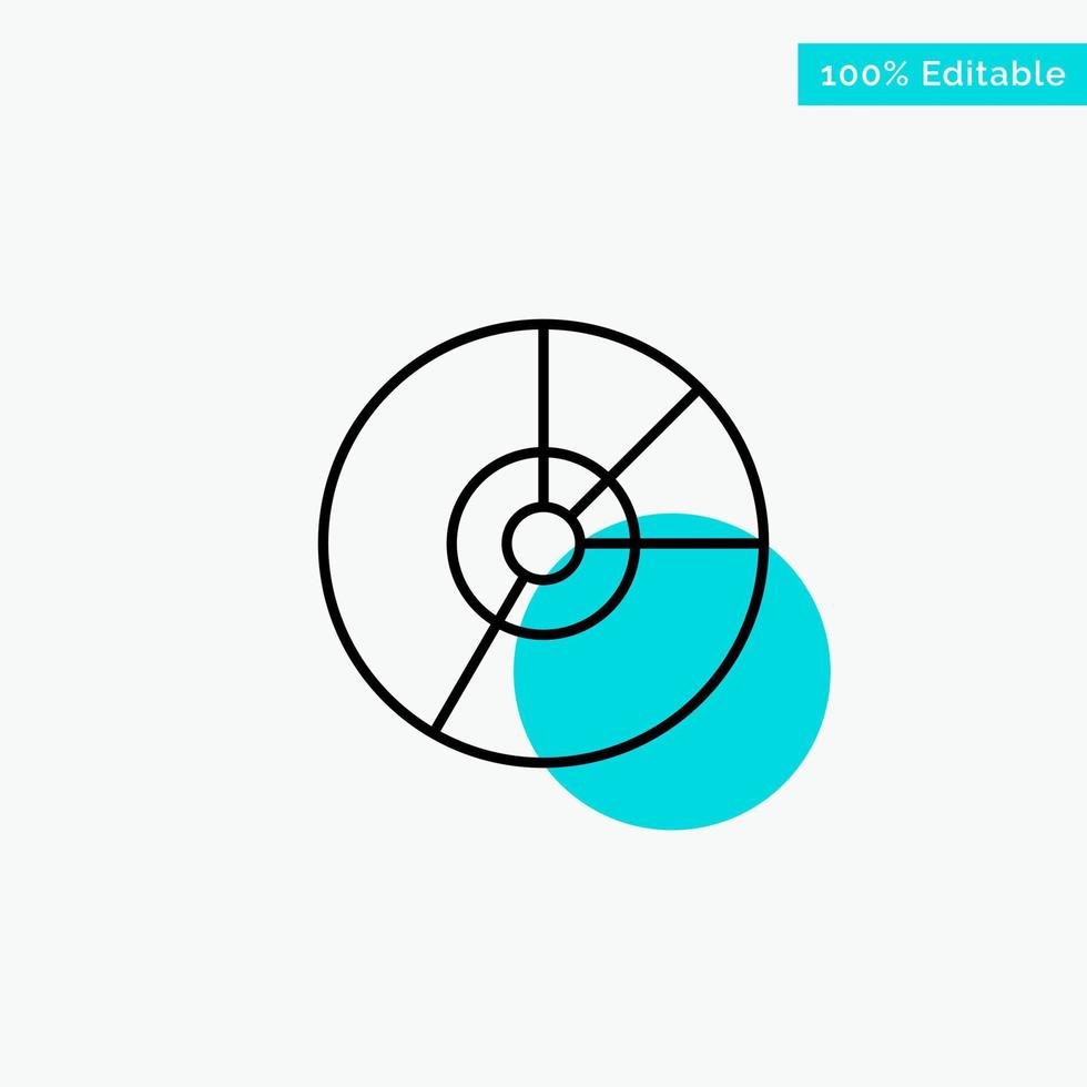 torta attività commerciale grafico diagramma finanza grafico statistica turchese evidenziare cerchio punto vettore icona