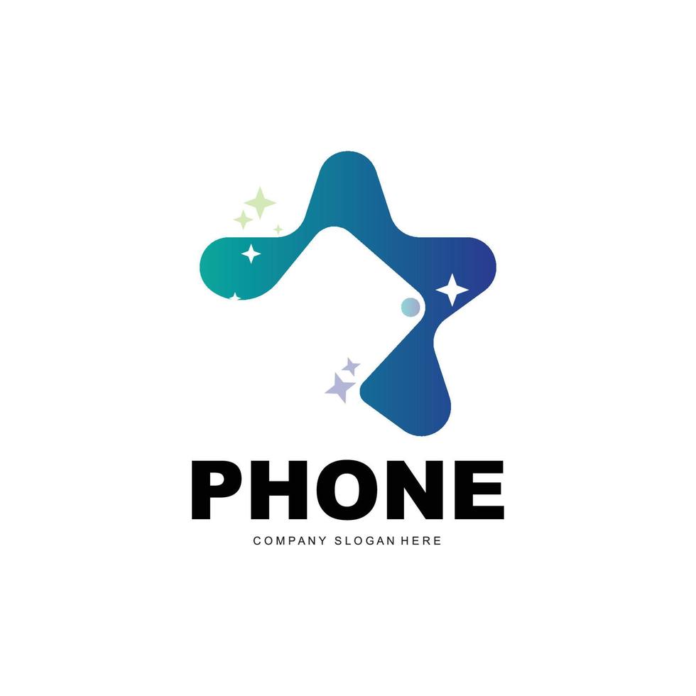 smartphone logo, comunicazione elettronica vettore, moderno Telefono disegno, per azienda marca simbolo vettore