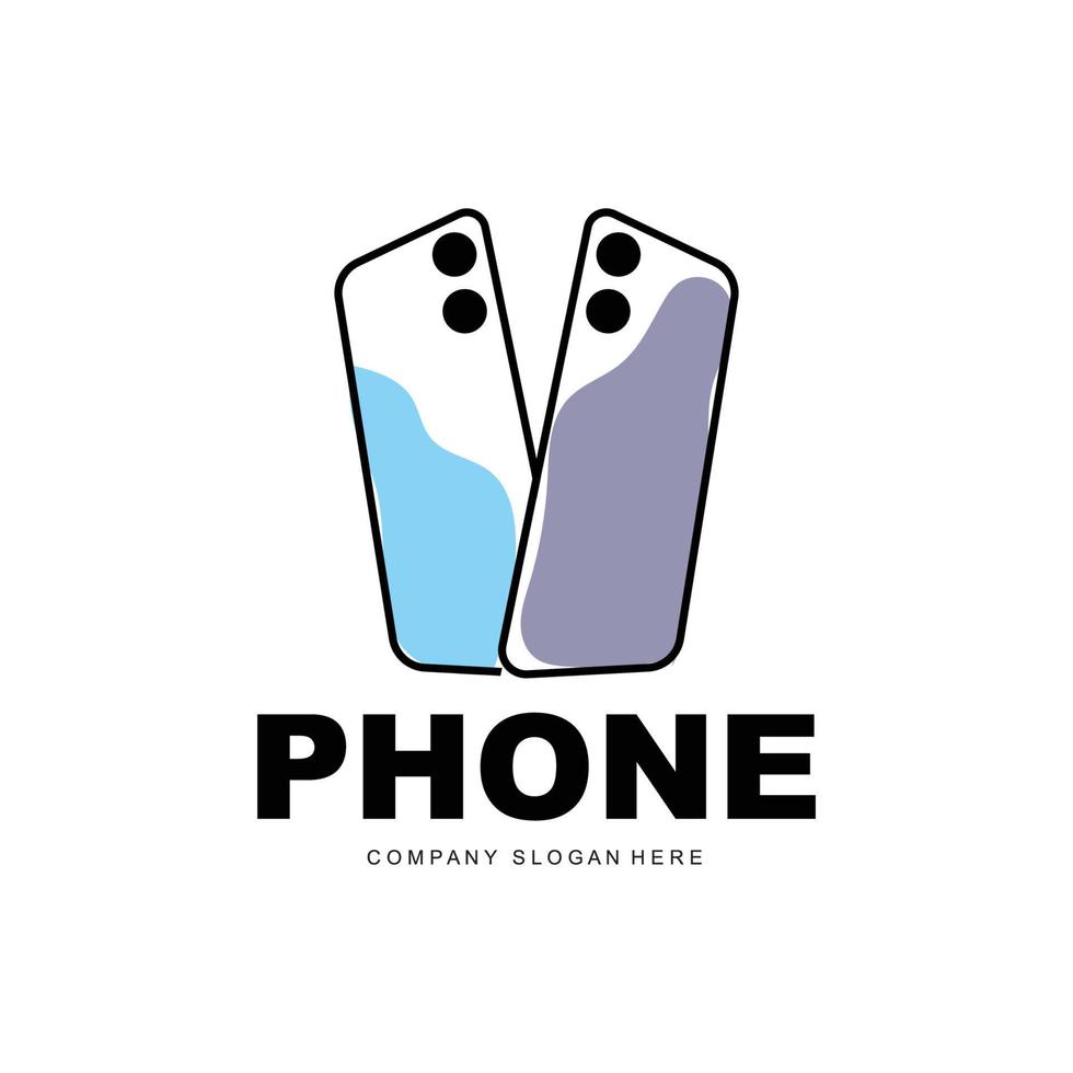 smartphone logo, comunicazione elettronica vettore, moderno Telefono disegno, per azienda marca simbolo vettore