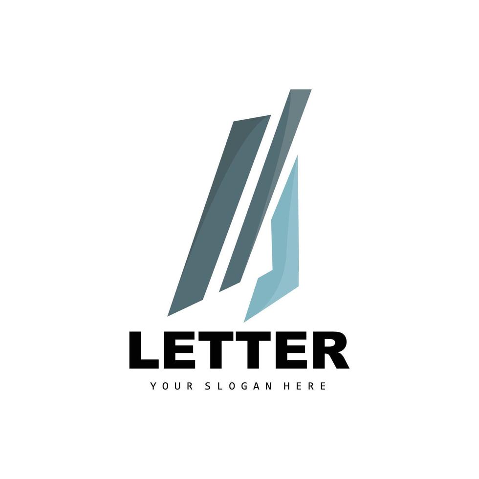 un' lettera logo, lettera logotipo vettore, Prodotto marca disegno, azienda iniziali, costruzione, formazione scolastica vettore