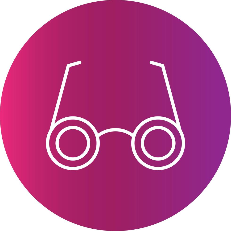 occhiali creativo icona vettore