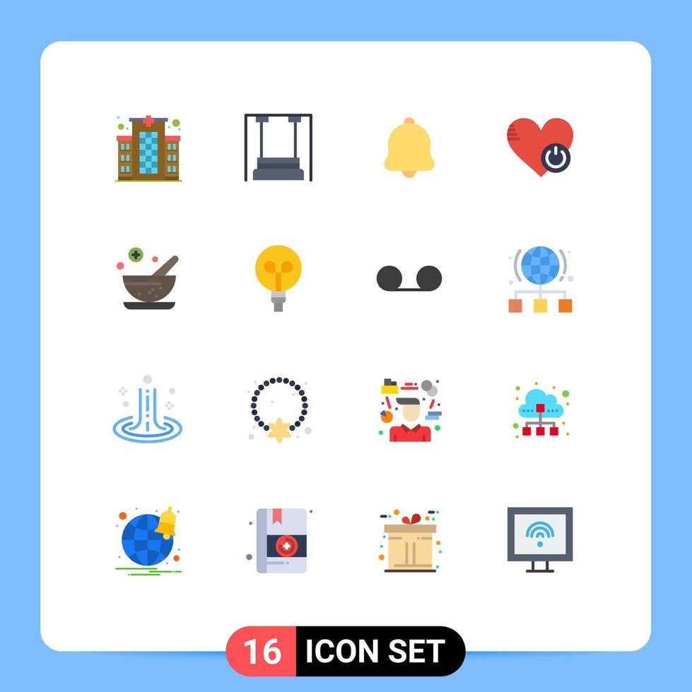 16 piatto colore concetto per siti web mobile e applicazioni piace interruttore scuola materna via suono modificabile imballare di creativo vettore design elementi