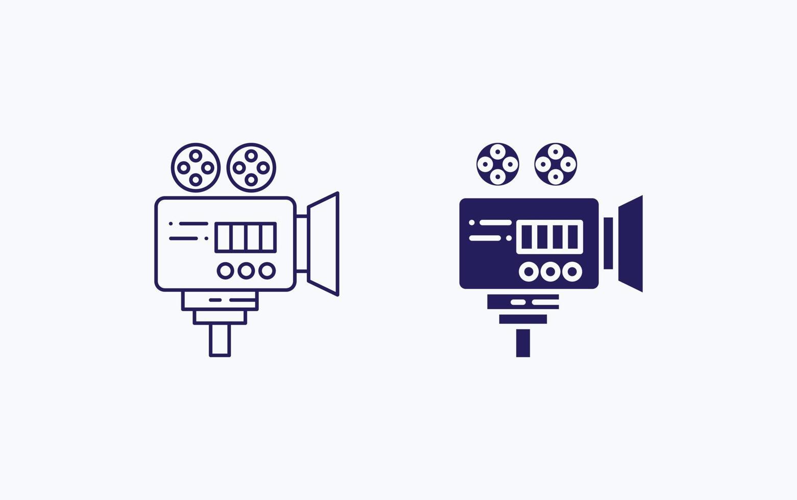 film telecamera illustrazione icona vettore