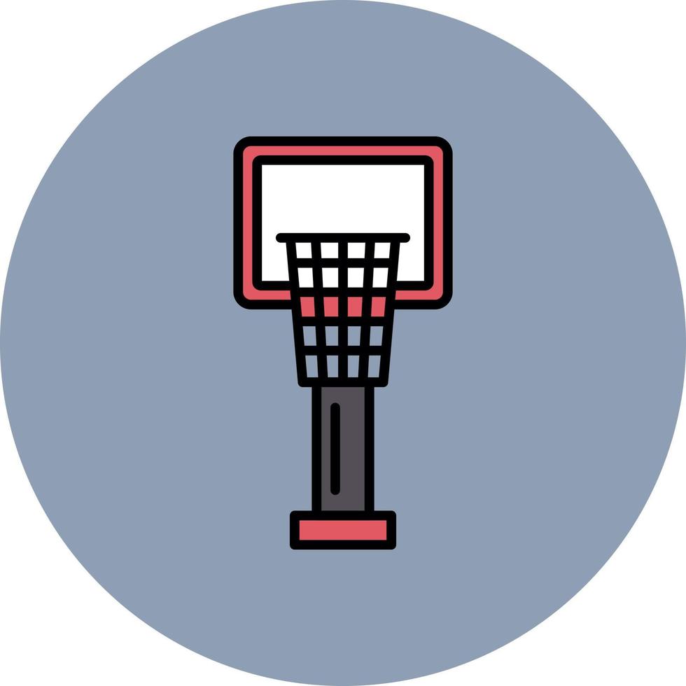 pallacanestro cerchio creativo icona design vettore
