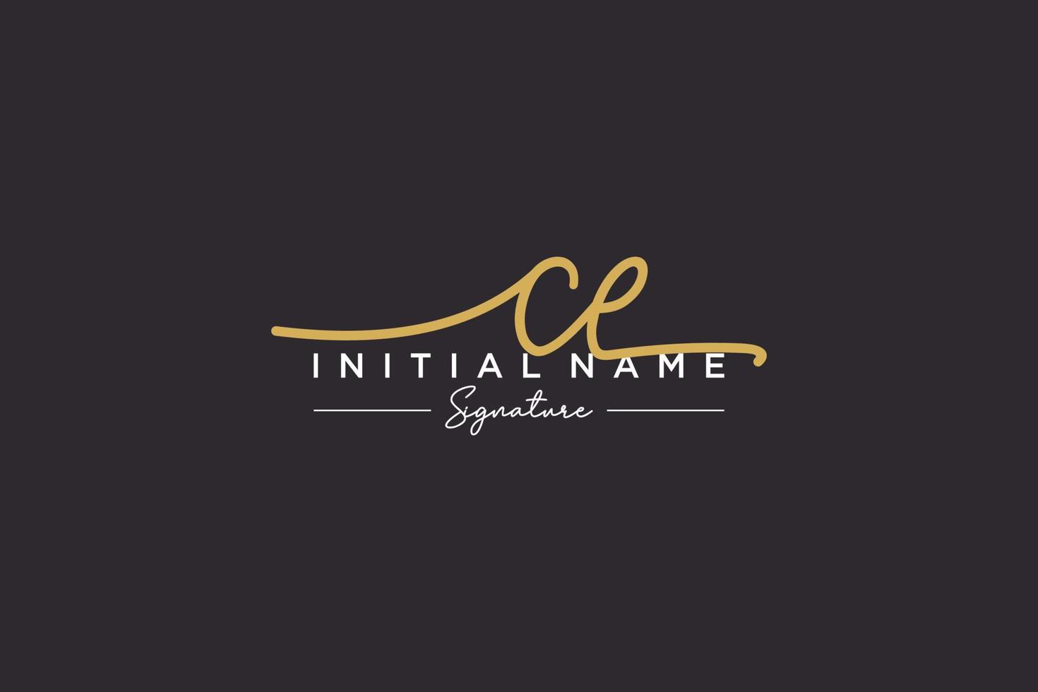 iniziale ce firma logo modello vettore. mano disegnato calligrafia lettering vettore illustrazione.