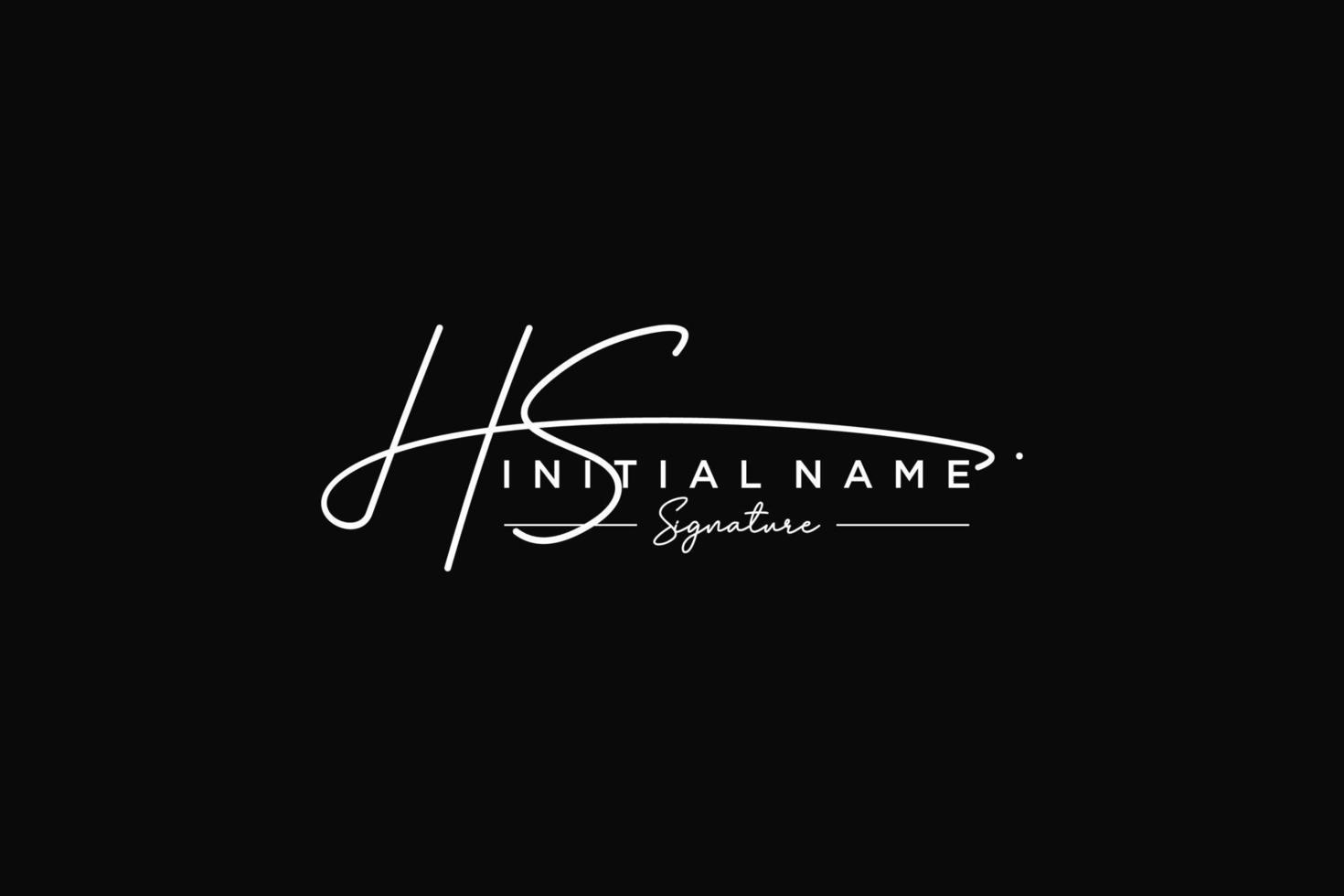 iniziale hs firma logo modello vettore. mano disegnato calligrafia lettering vettore illustrazione.