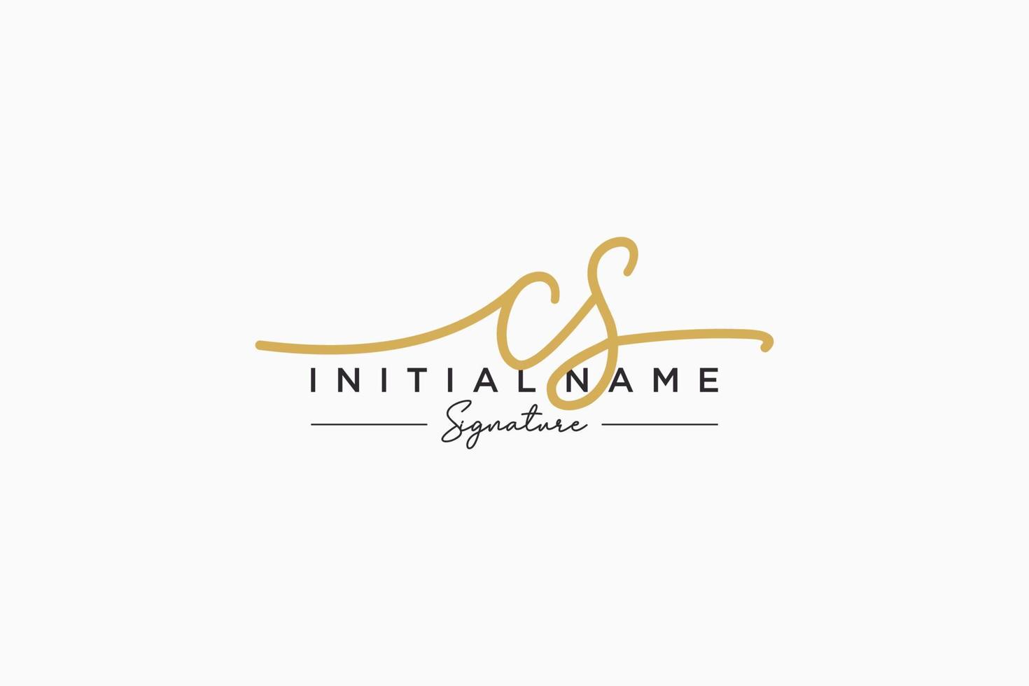 iniziale cs firma logo modello vettore. mano disegnato calligrafia lettering vettore illustrazione.