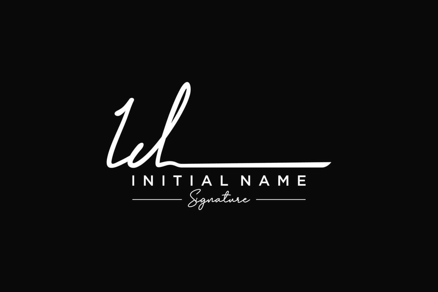 iniziale id firma logo modello vettore. mano disegnato calligrafia lettering vettore illustrazione.