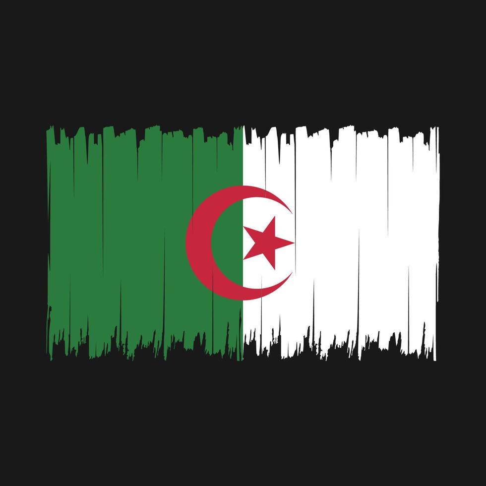 pennello bandiera algeria vettore