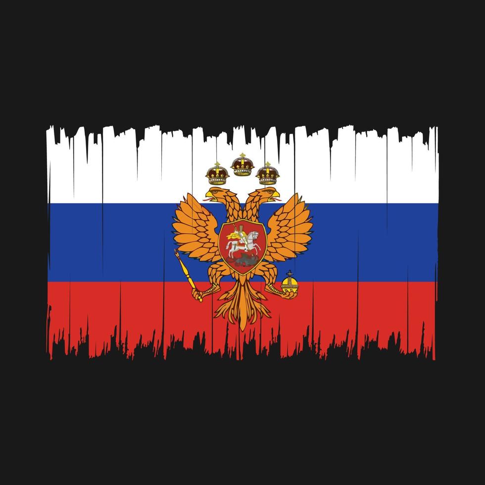 pennello bandiera russia vettore