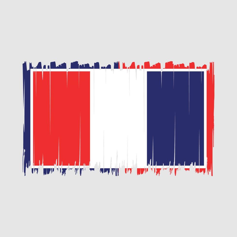 pennello bandiera francia vettore