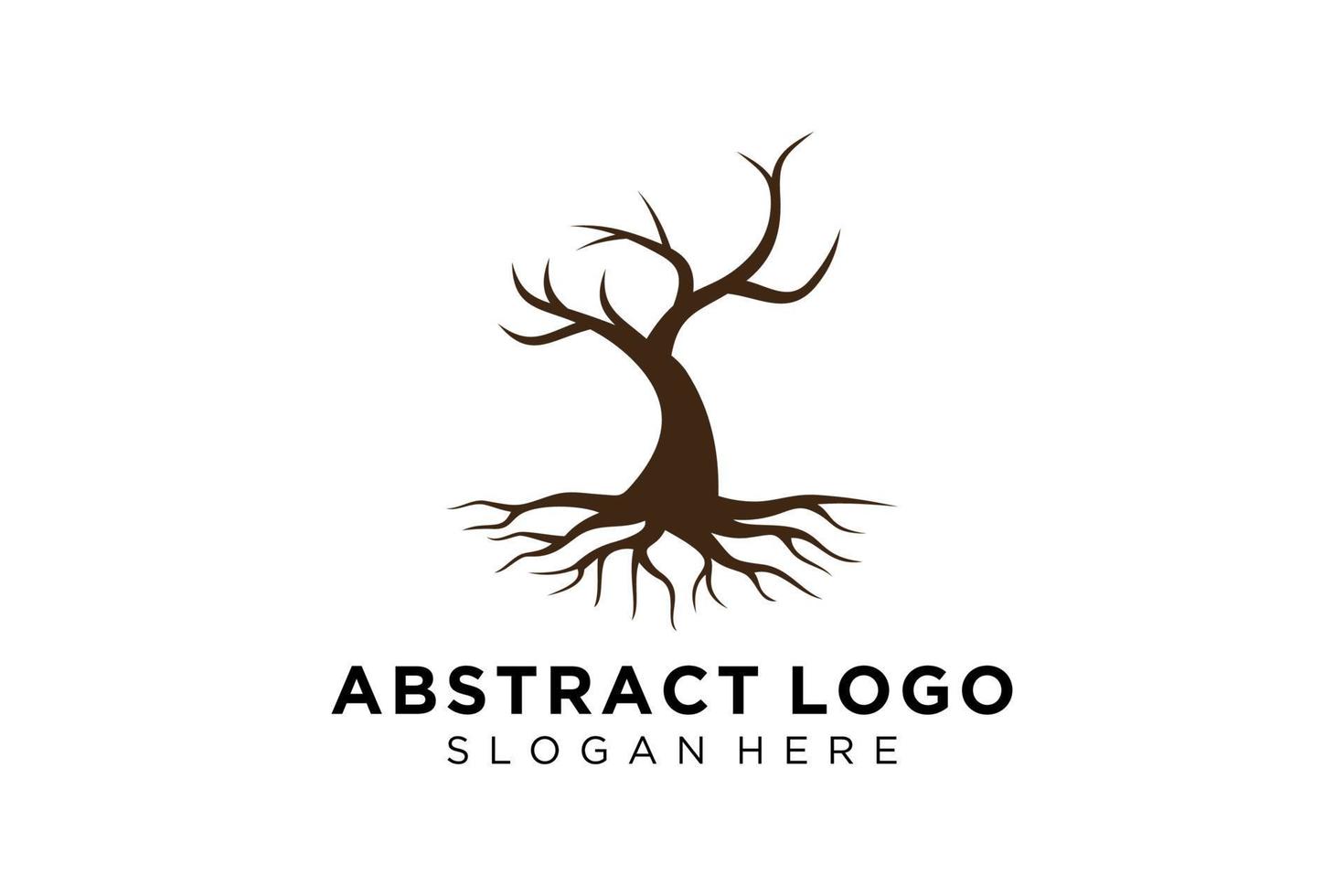 verde albero logo design naturale e astratto foglia. vettore