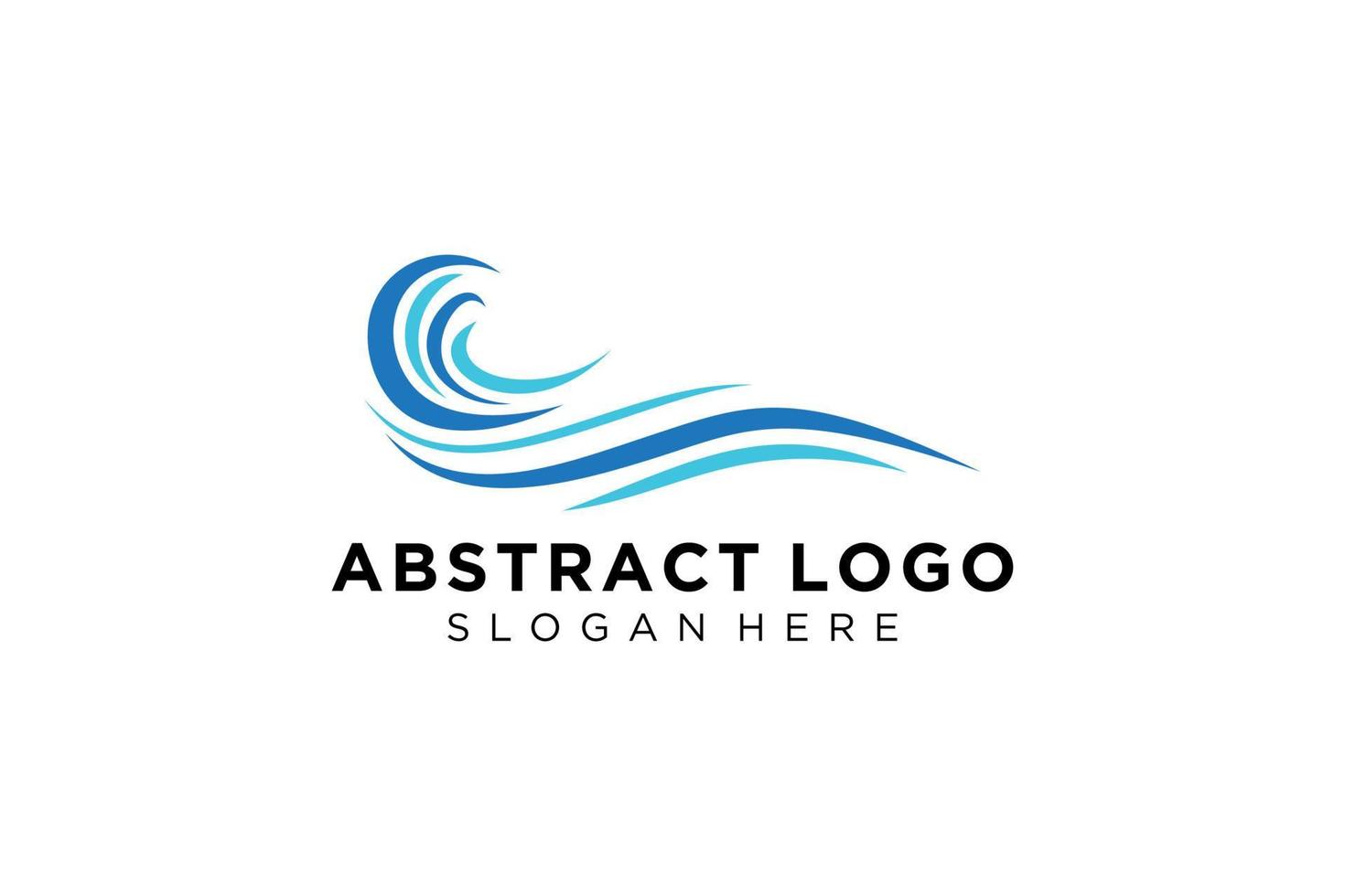 astratto acqua onda spruzzo logo simbolo e icona design. vettore