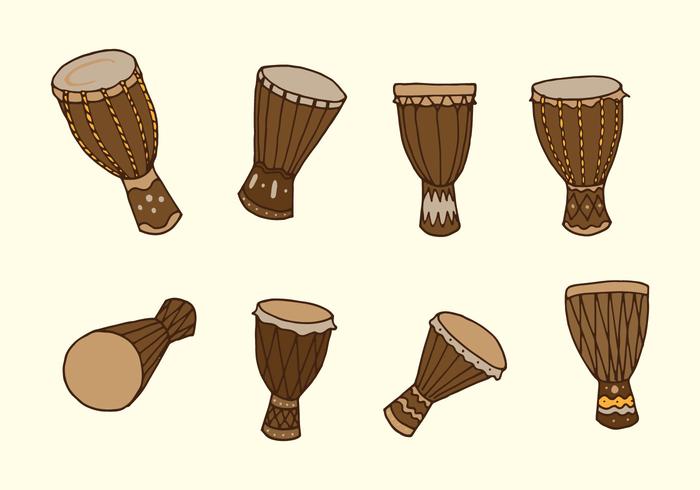 vettore djembe