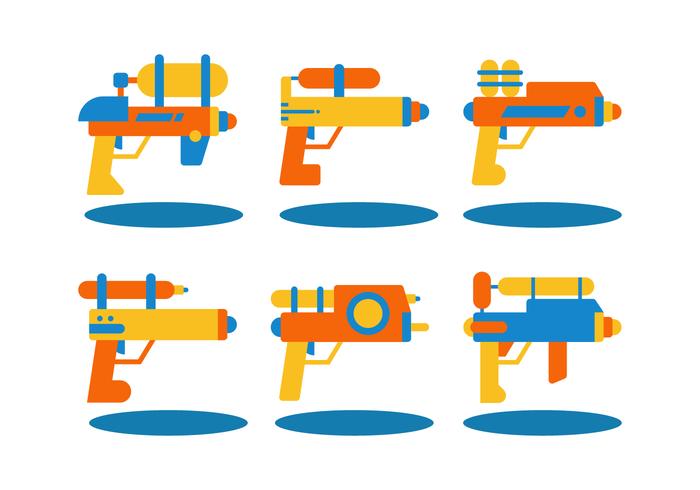 Vettore carino Watergun gratis