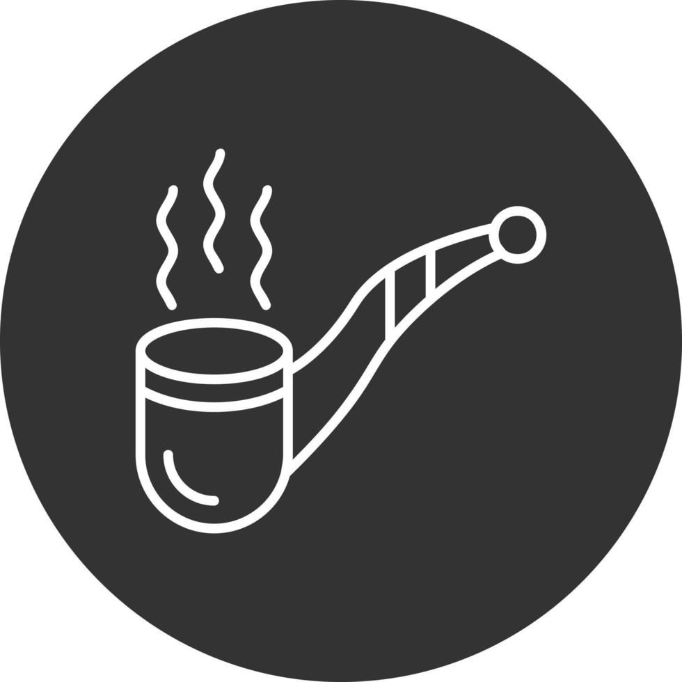 tubo sigaro creativo icona design vettore