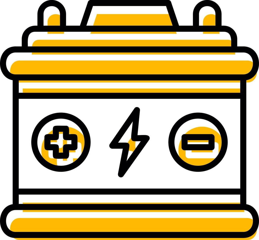 auto batteria creativo icona design vettore