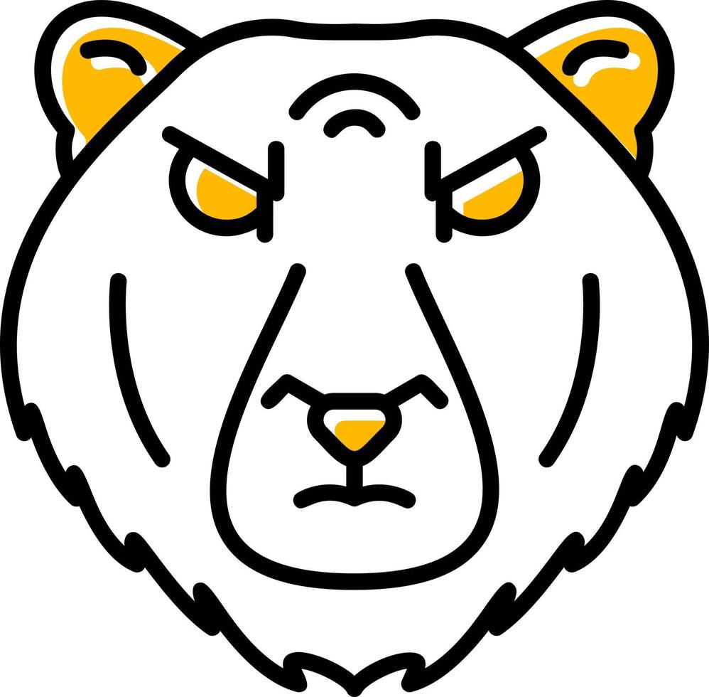 polare orso creativo icona design vettore