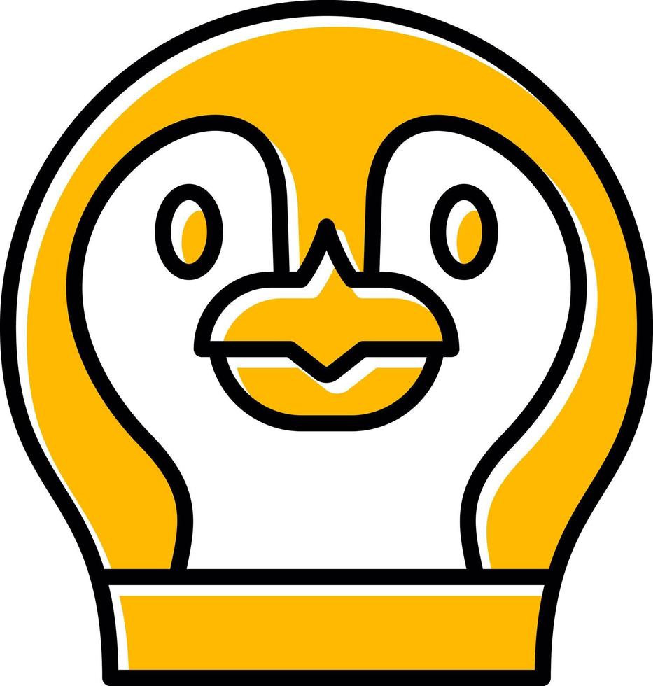 pinguino creativo icona design vettore