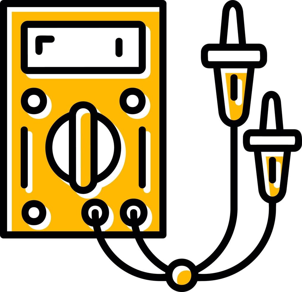 elettrico tester creativo icona design vettore