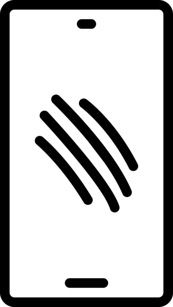 linea icona per graffiare vettore